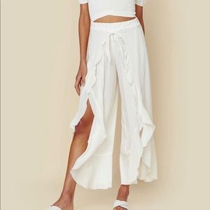 NWOT Blue Life Ruffle Culotte XS